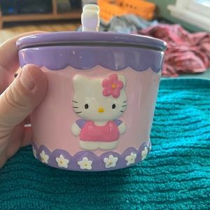 Vintage hello kitty covered jar